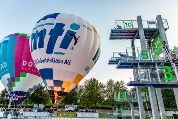 Ballonglühen im Donaubad Ulm